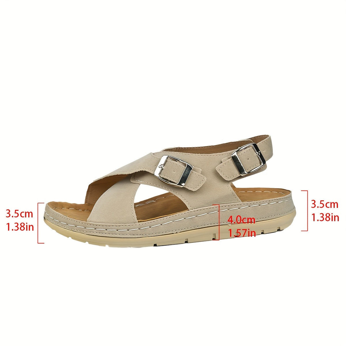 Liora Criss-Cross Comfort Sandals | Women's Cushioned Summer Sandals