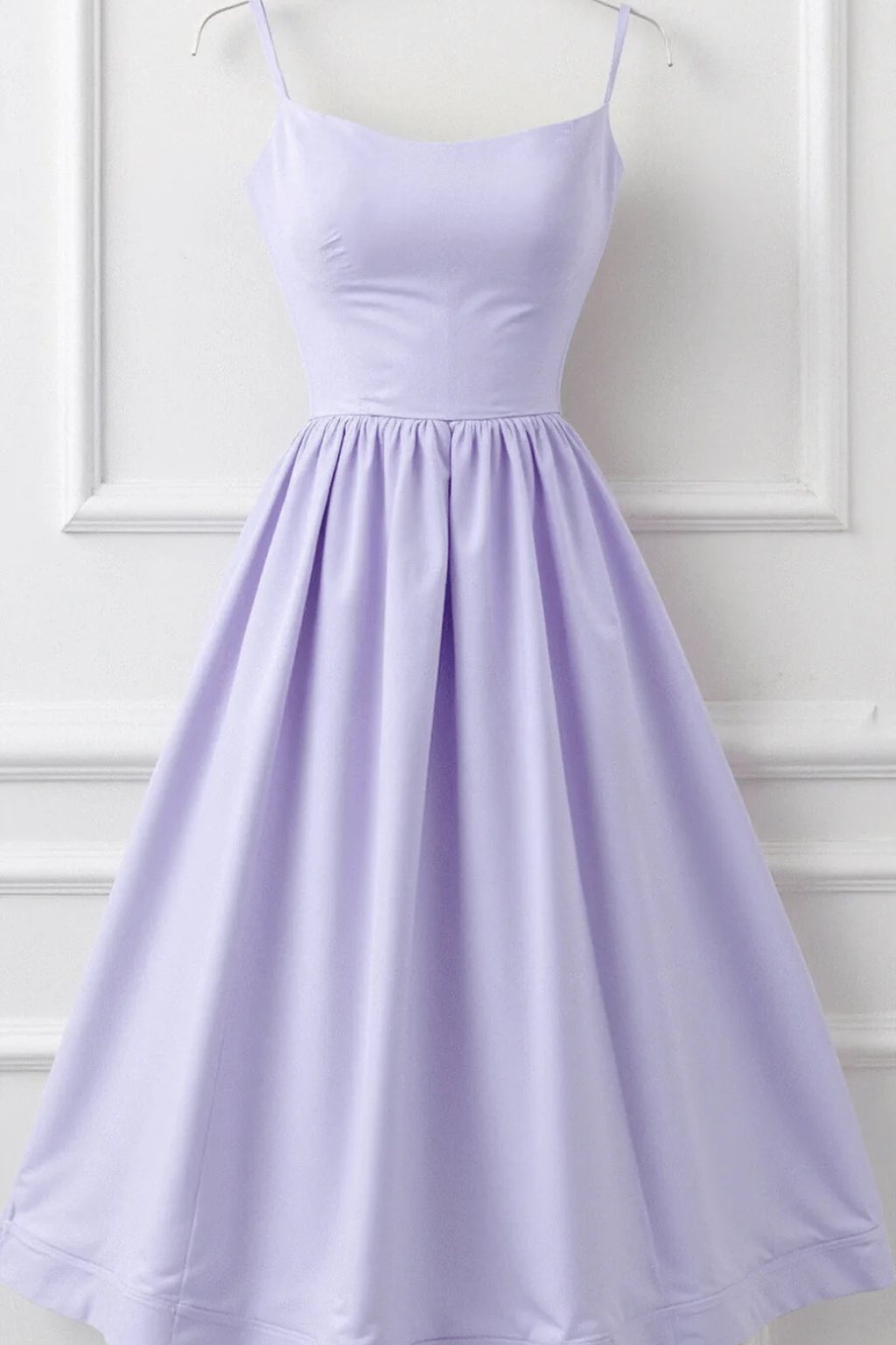 Ines scoop-neck fitted-bodice a-line midi sundress