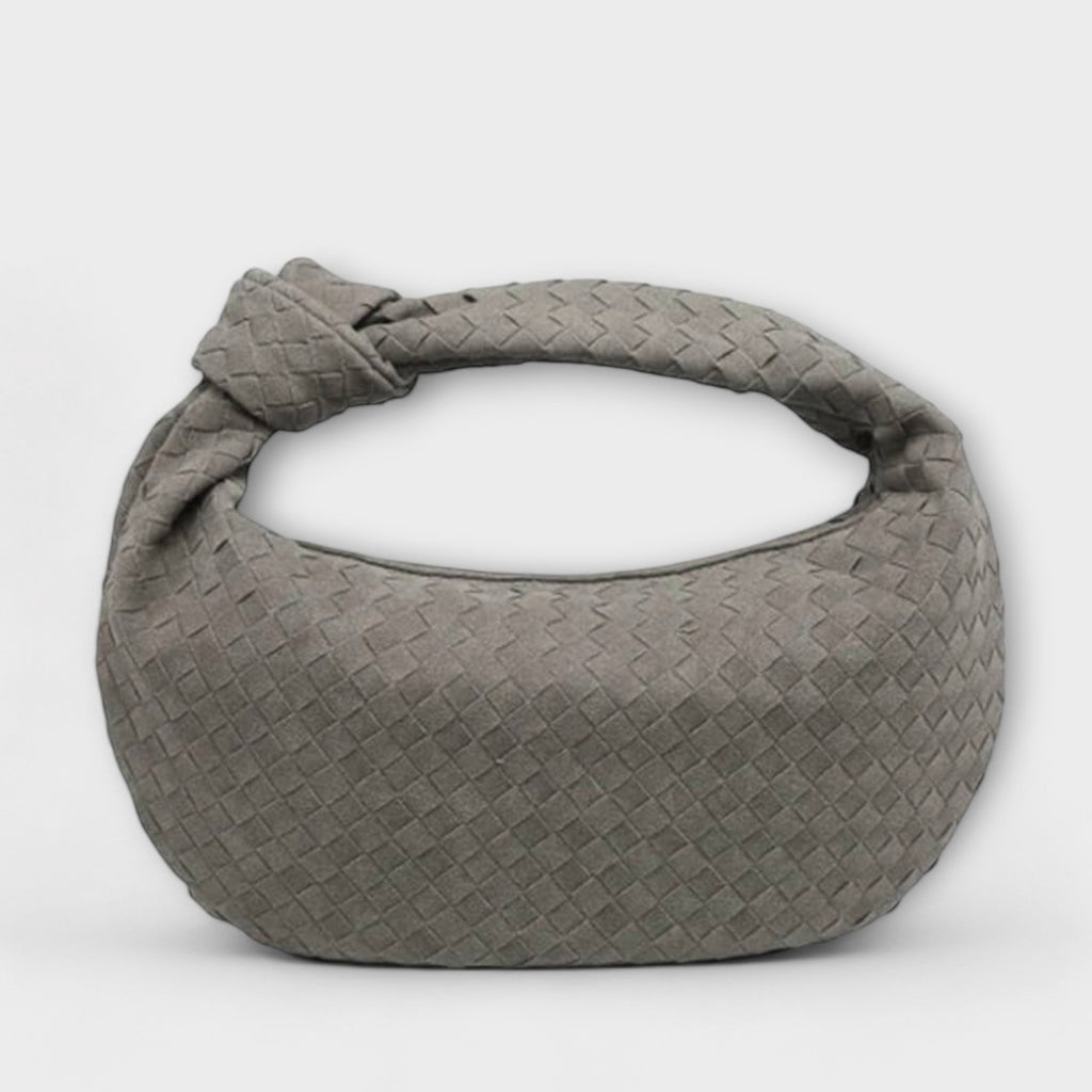 Millie knotted-handle woven hobo shoulder bag