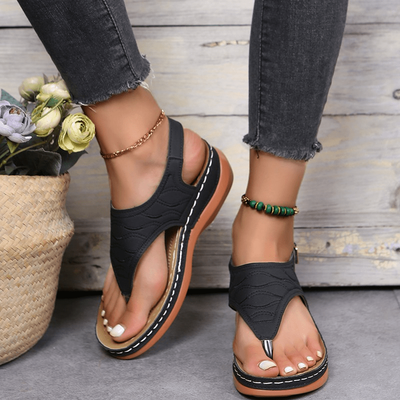 Alessia Cushioned Thong Sandals | Women's Comfort Summer Sandals