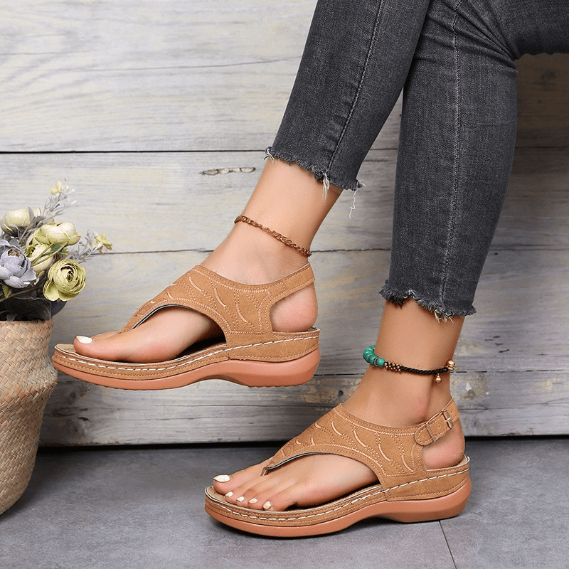Alessia Cushioned Thong Sandals | Women's Comfort Summer Sandals