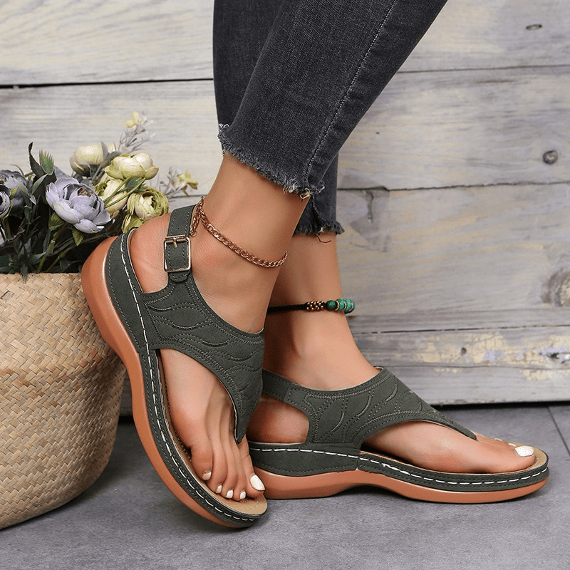 Alessia Cushioned Thong Sandals | Women's Comfort Summer Sandals