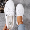 Penny Low-Profile Canvas Sneakers | Women's Lace-Up Flat Trainers