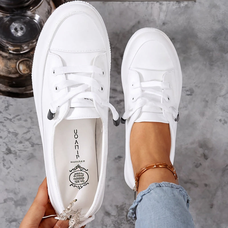 Penny Low-Profile Canvas Sneakers | Women's Lace-Up Flat Trainers