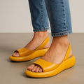 Solea Cushioned Peep-Toe Sandals | Women's Slip-On Comfort Sandals