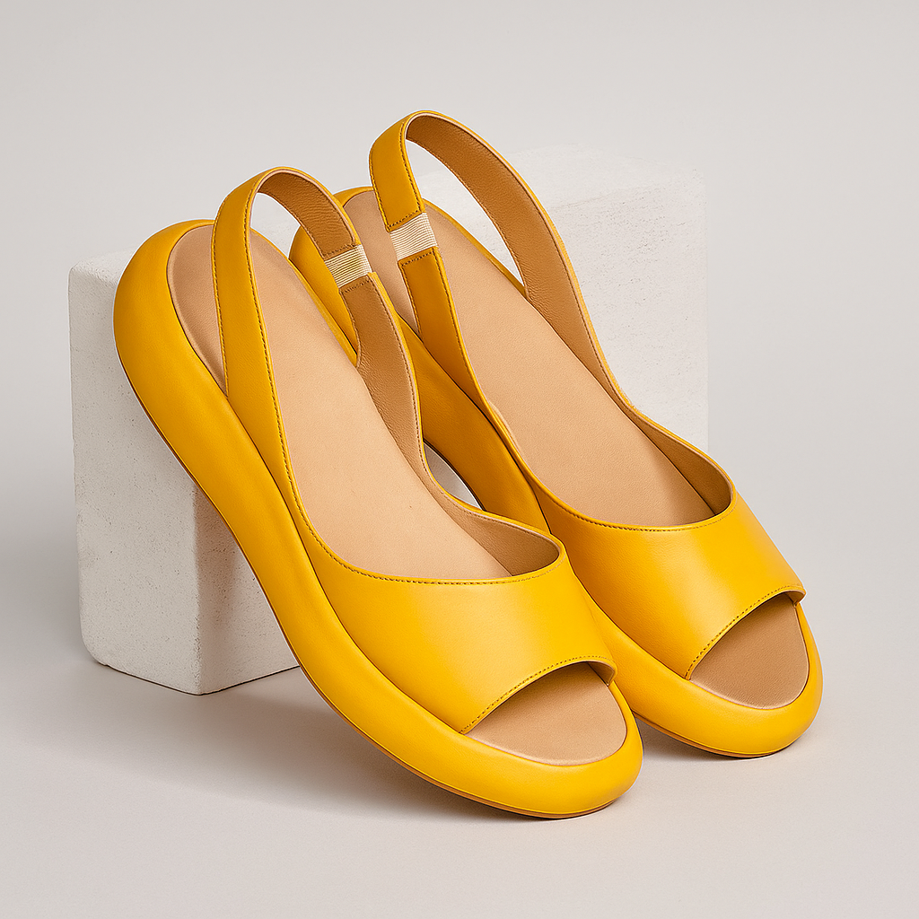 Solea Cushioned Peep-Toe Sandals | Women's Slip-On Comfort Sandals