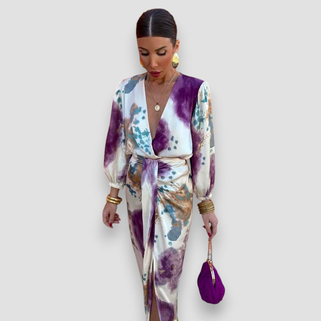 Patricia Watercolour Set | Women's Two-Piece Blouse Co-Ord