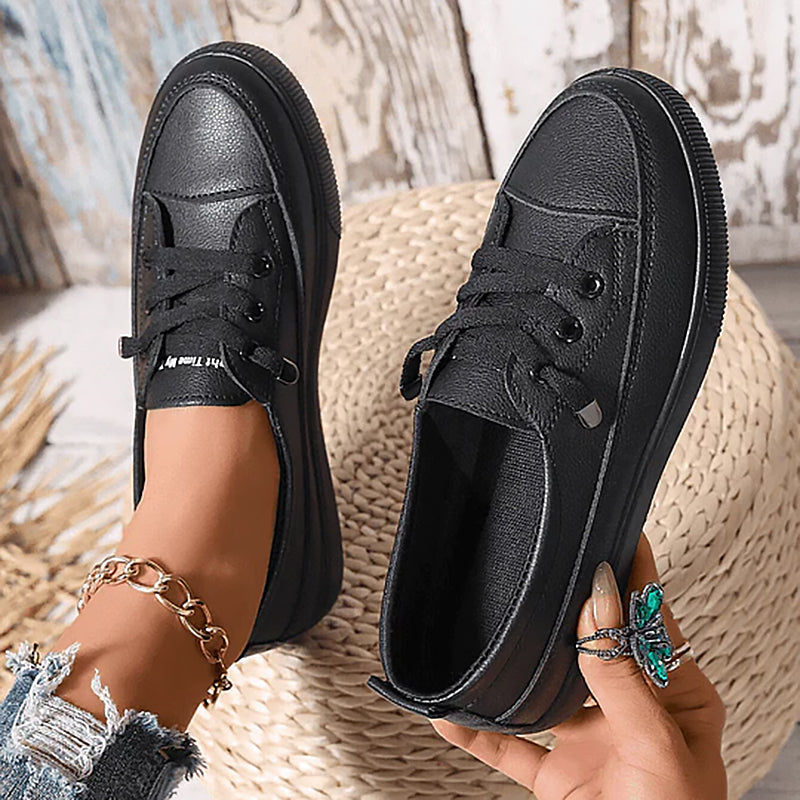Penny Low-Profile Canvas Sneakers | Women's Lace-Up Flat Trainers