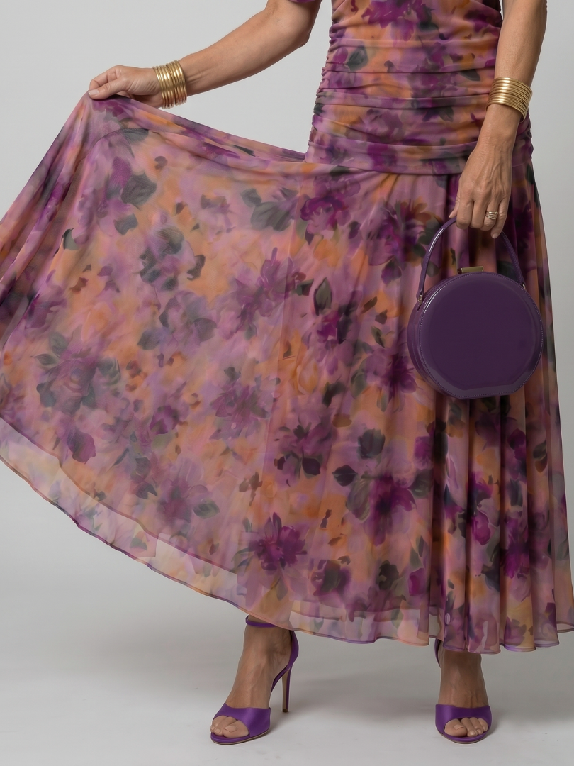 Portia draped off-shoulder ruched maxi dress
