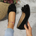 Maisie Wedge Ballet Flats | Women's Bow Slip-On Flats