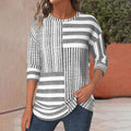 Tricia Colourblock Top | Women's Relaxed Long-Sleeve Stripe Top