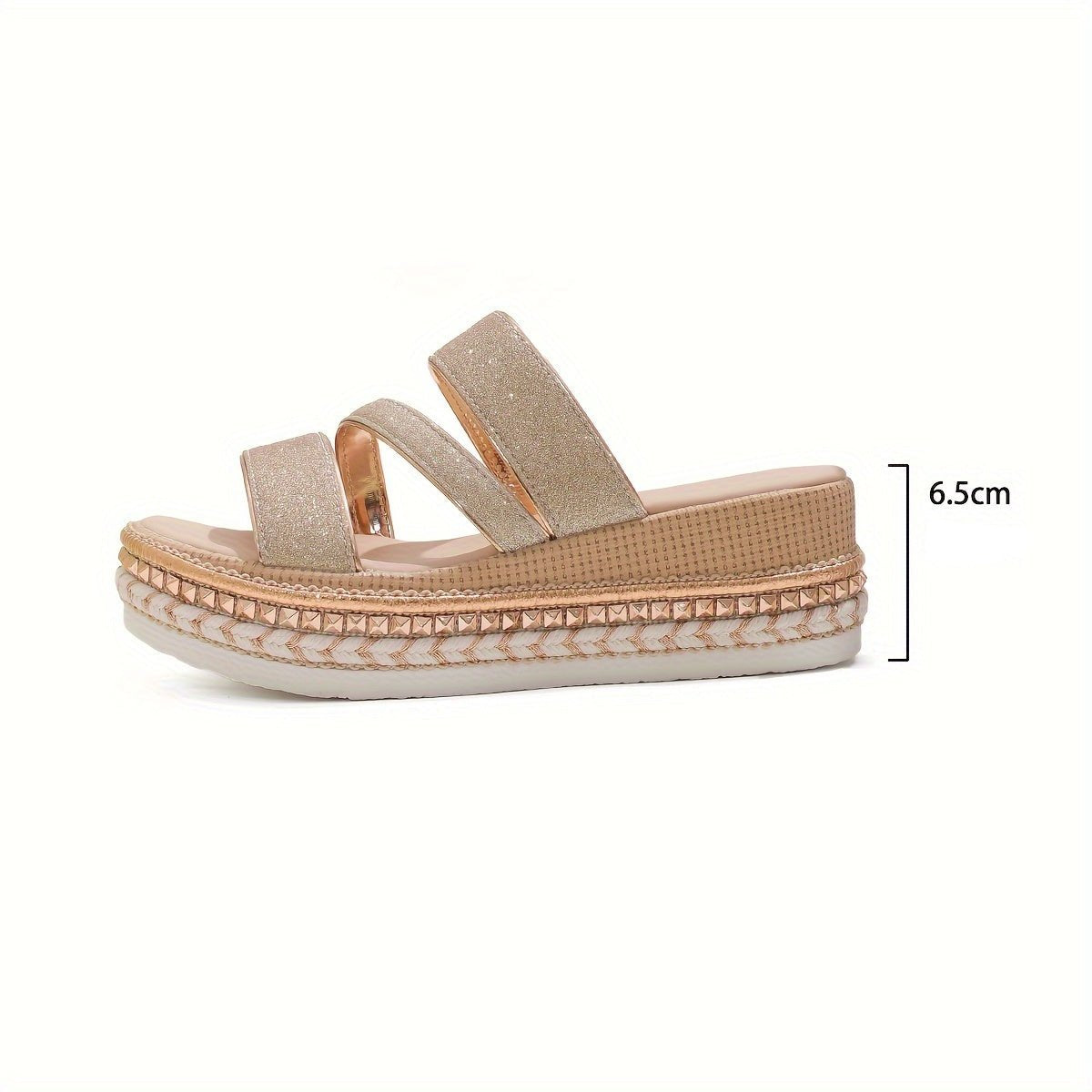 Ayala Embellished Flat Sandals | Women's Sparkle Summer Sandals
