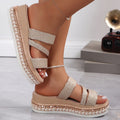 Ayala Embellished Flat Sandals | Women's Sparkle Summer Sandals