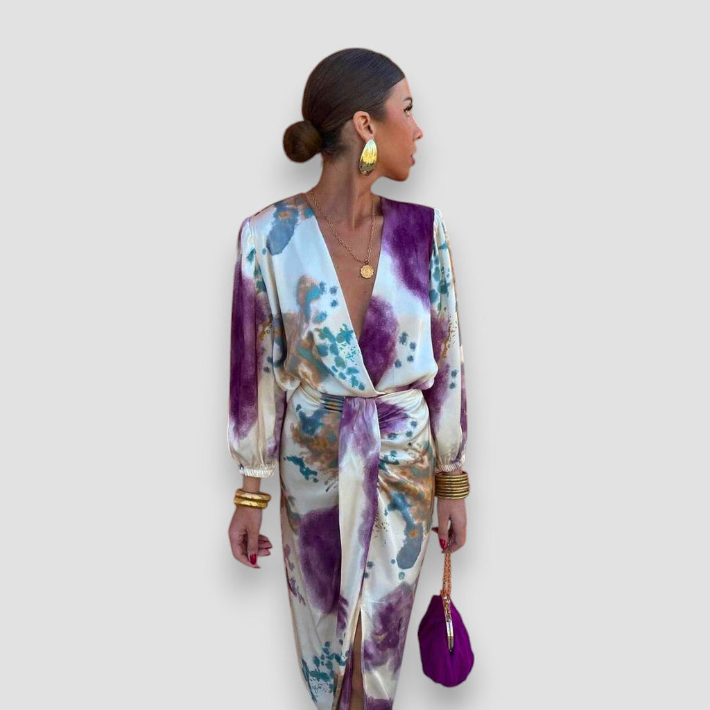Patricia Watercolour Set | Women's Two-Piece Blouse Co-Ord
