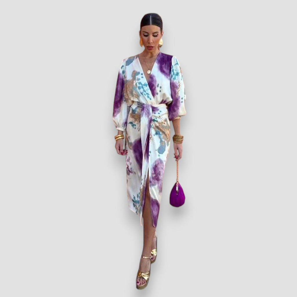 Patricia Watercolour Set | Women's Two-Piece Blouse Co-Ord