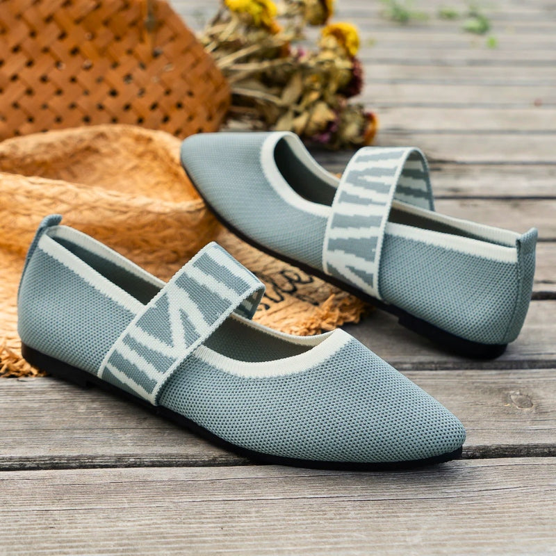 Elira Mary Jane Flats | Women's Pointed-Toe Strap Flats