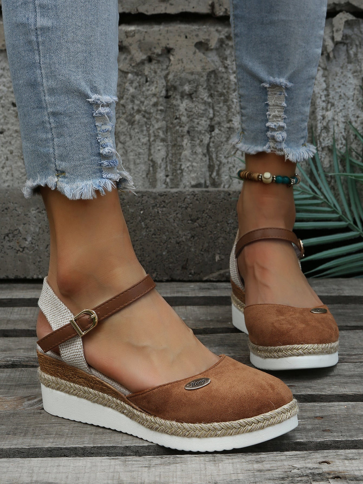 Margie Espadrille Flatform Flats | Women's Ankle-Strap Shoes