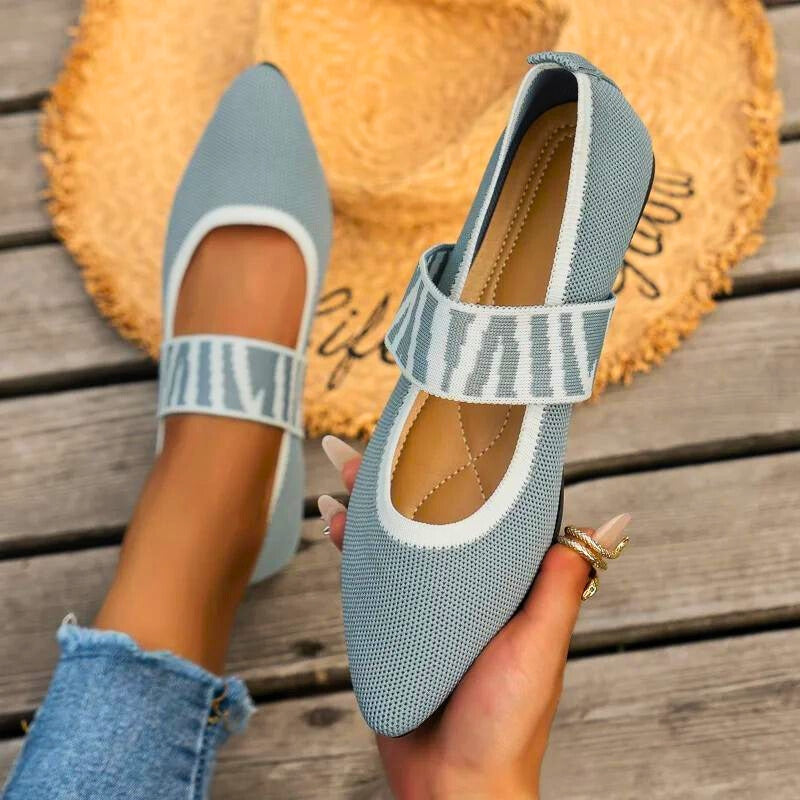 Elira Mary Jane Flats | Women's Pointed-Toe Strap Flats