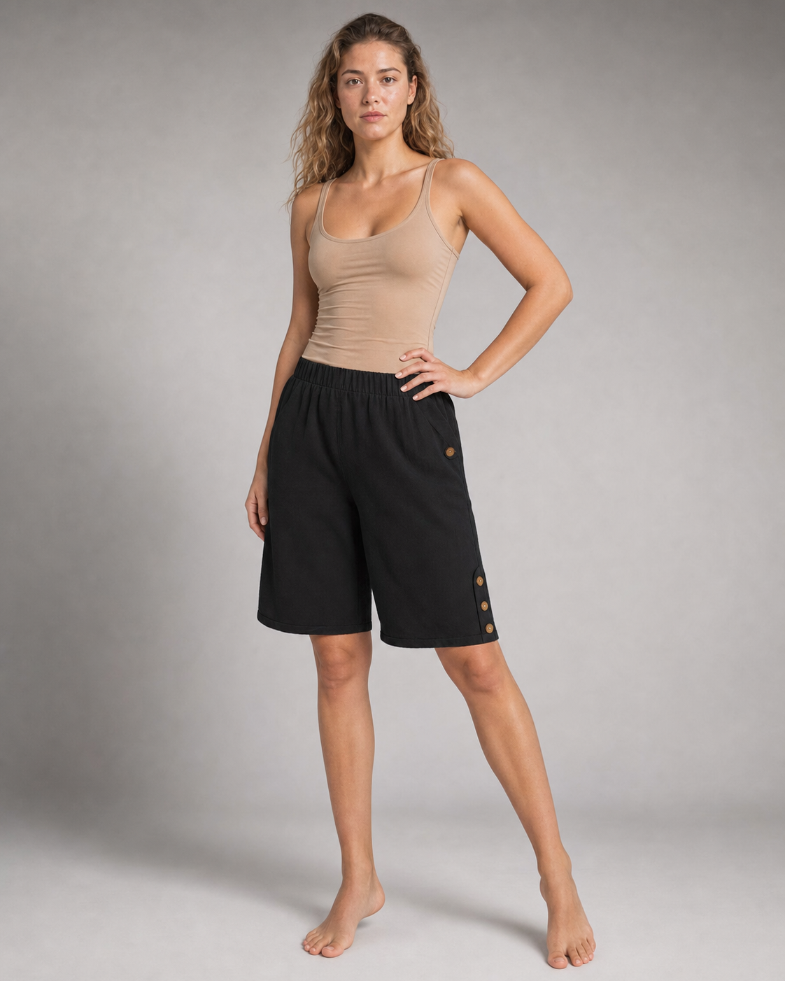 Lolo™ | Shorts — Black — threequarter