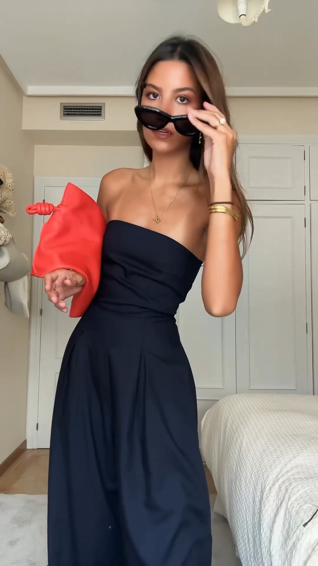 Nancy Strapless Jumpsuit | Women's Wide-Leg One-Piece