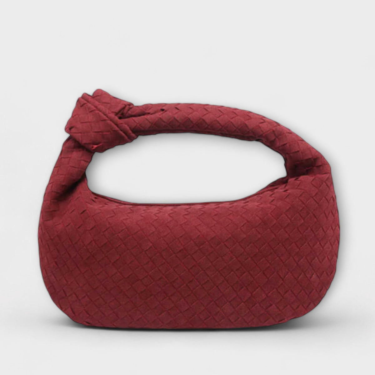 Millie knotted-handle woven hobo shoulder bag