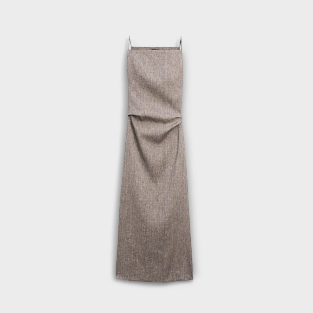 Camille square neck strappy midi dress