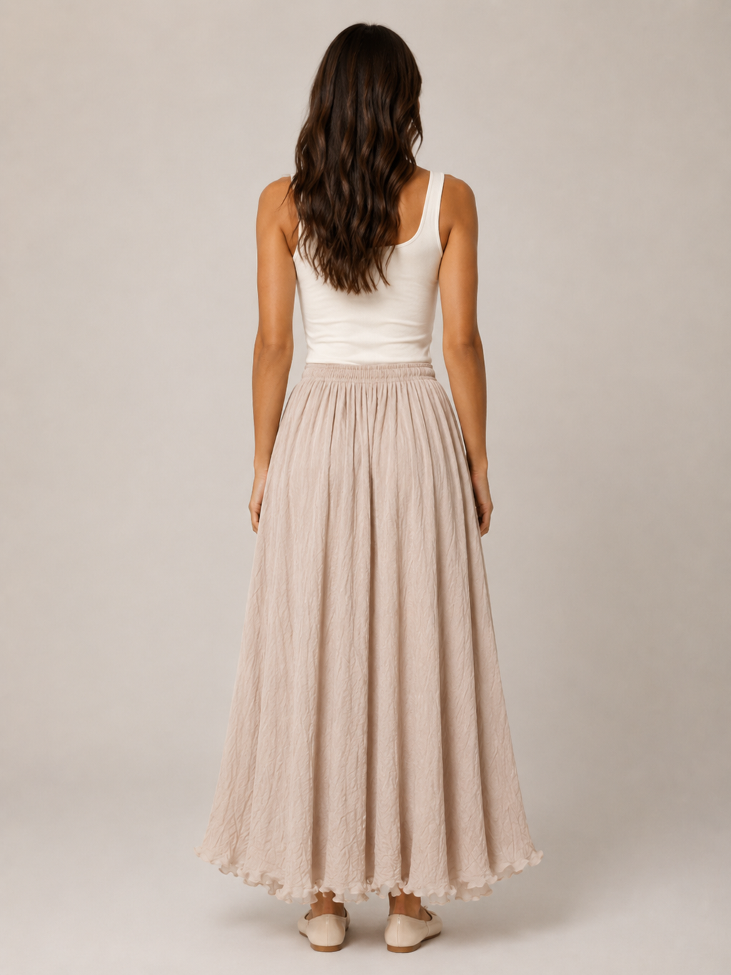 Juliette gathered a-line maxi skirt