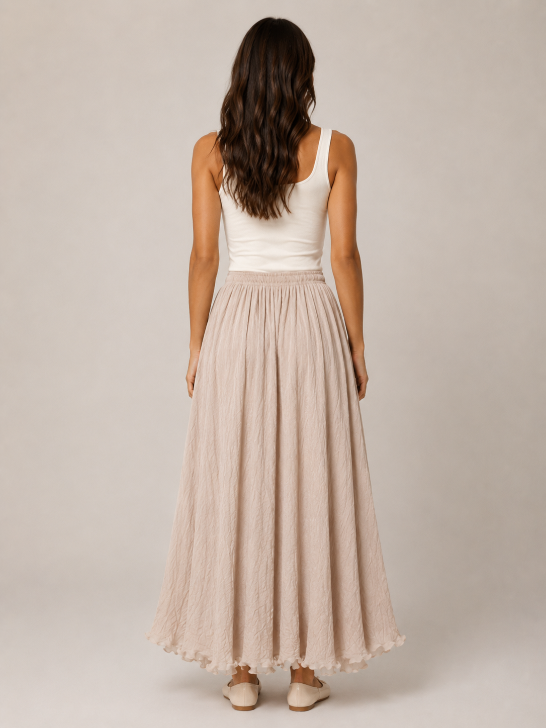Juliette gathered a-line maxi skirt