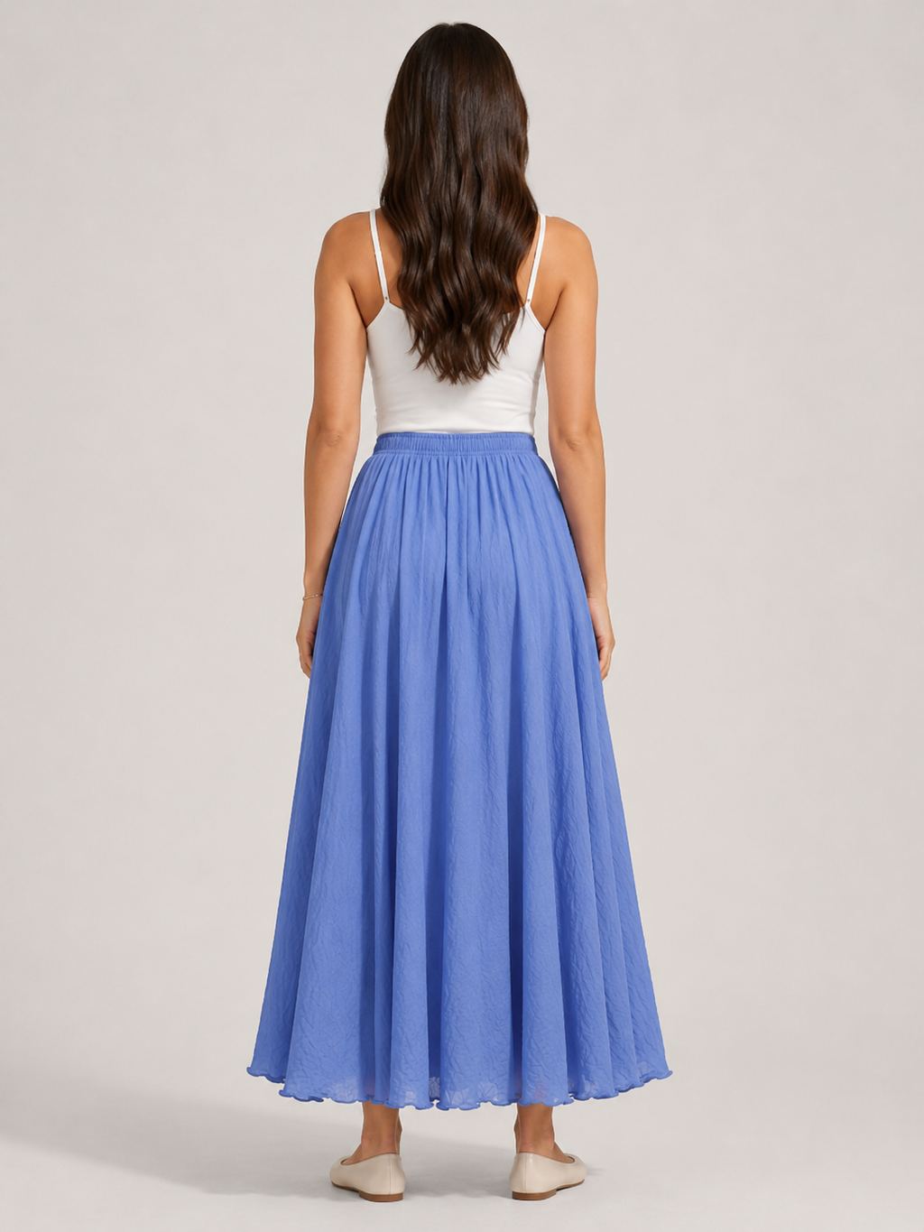 Juliette gathered a-line maxi skirt