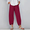 Felicity tulip hem cropped wide-leg pants