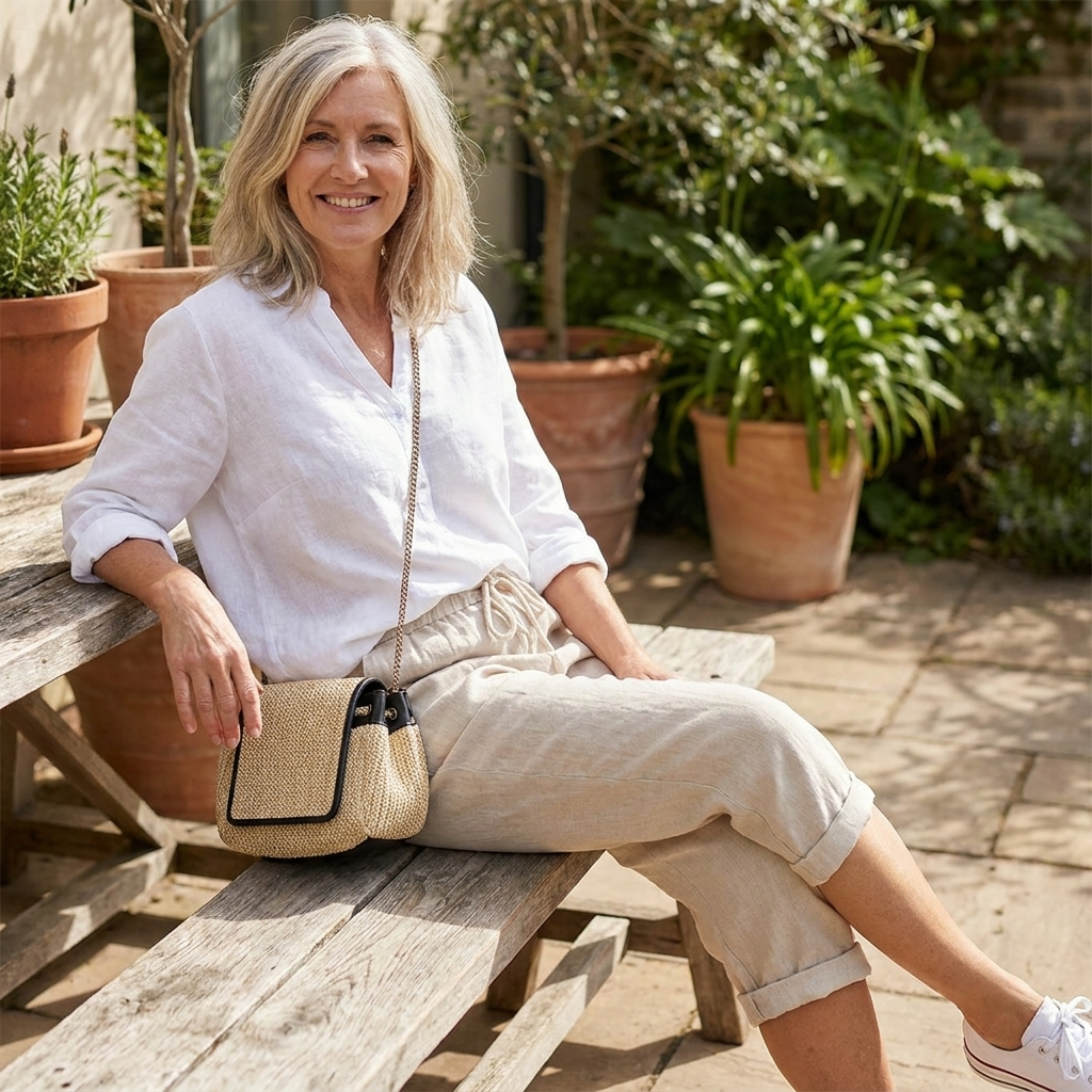 Georgina drawstring knee-length pants
