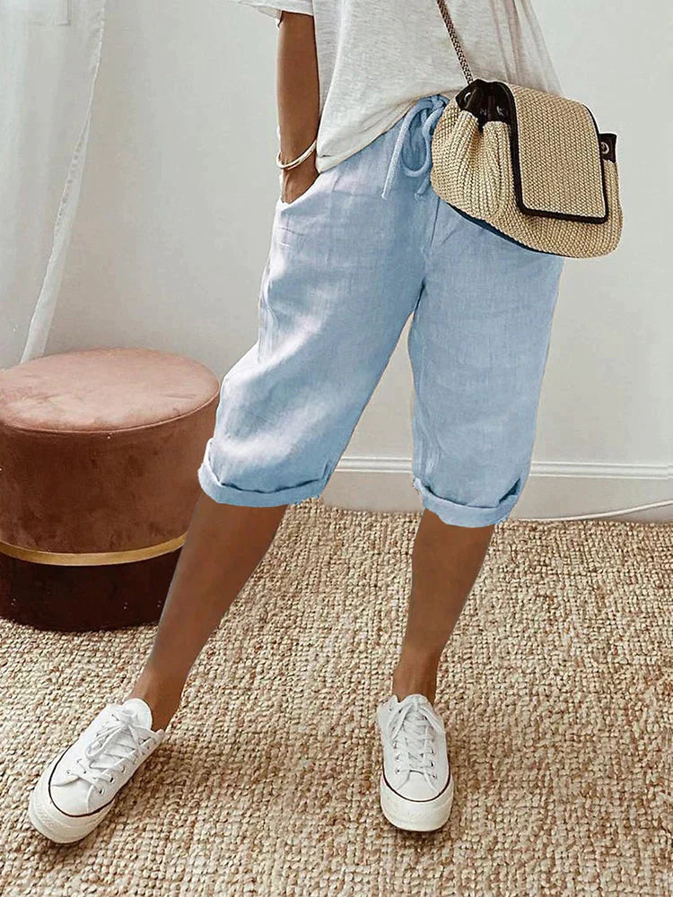 Georgina drawstring knee-length pants