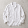 Henrietta band collar popover shirt