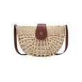 Molly half-moon open-weave crossbody bag