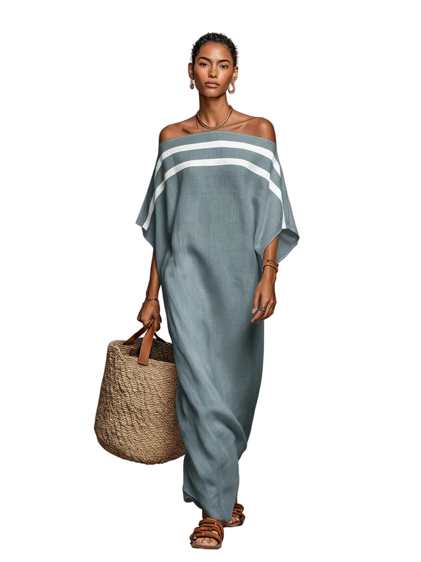 Ingrid off-shoulder batwing maxi dress