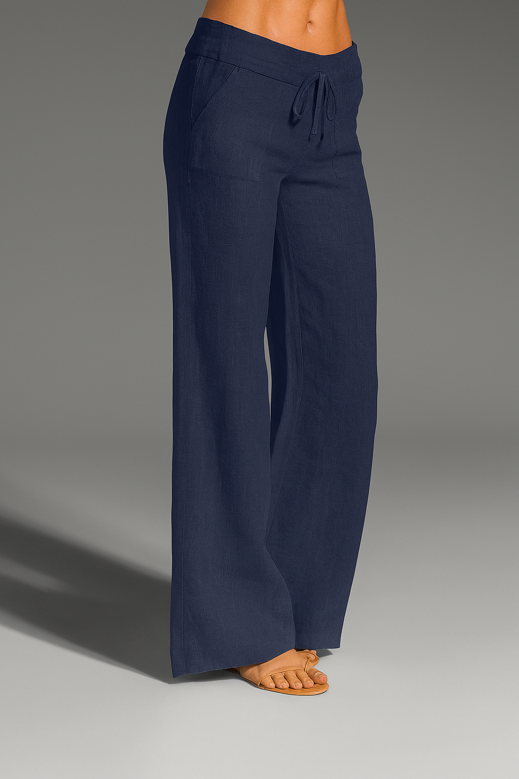Lavinia drawstring wide-leg pants