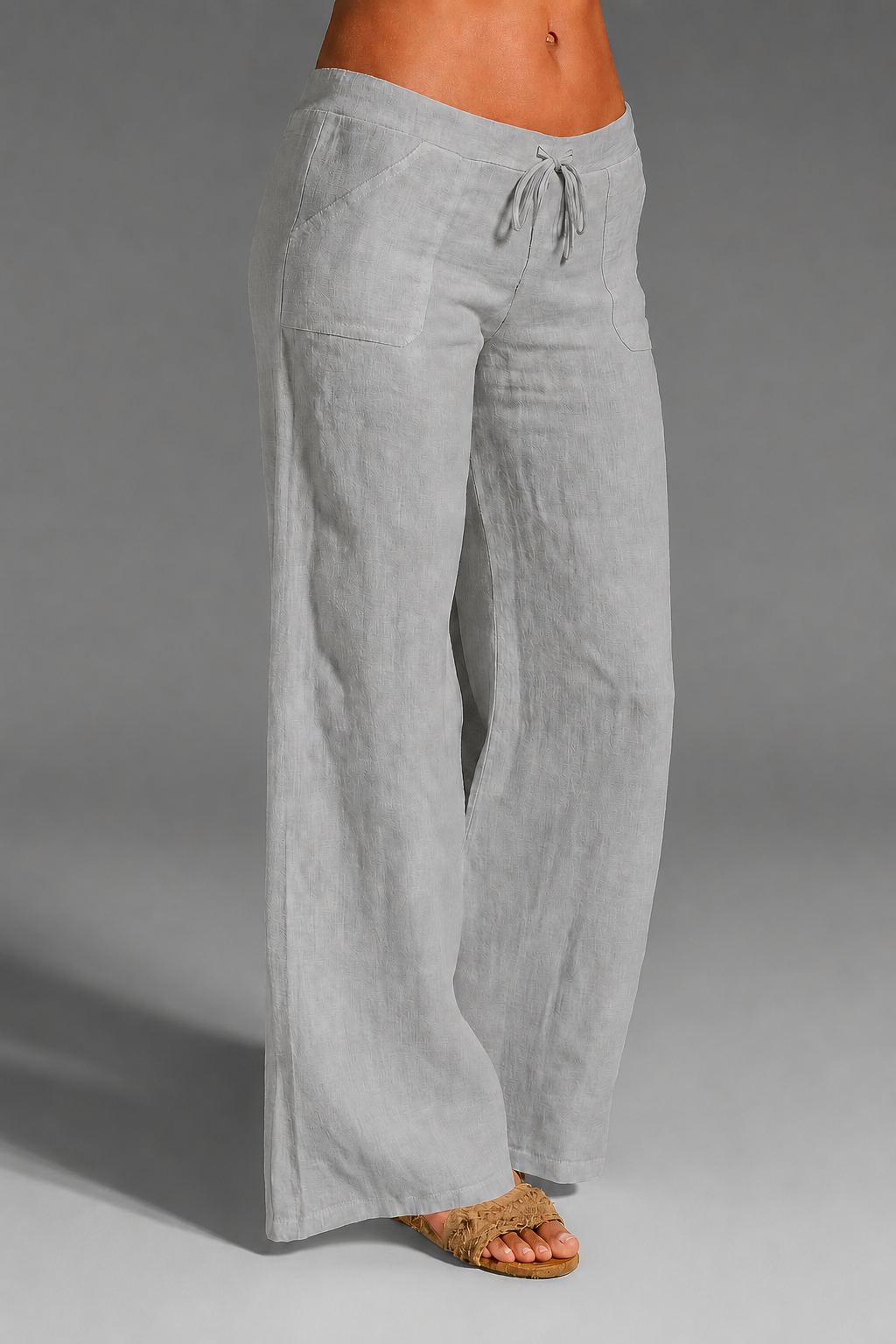 Lavinia drawstring wide-leg pants