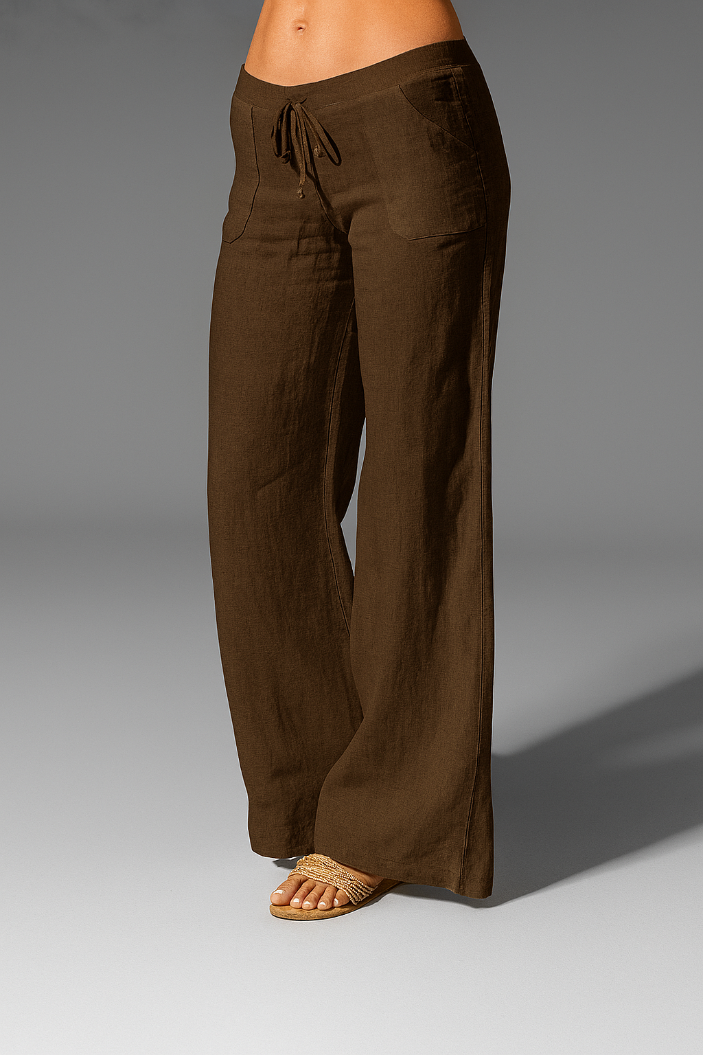 Lavinia drawstring wide-leg pants