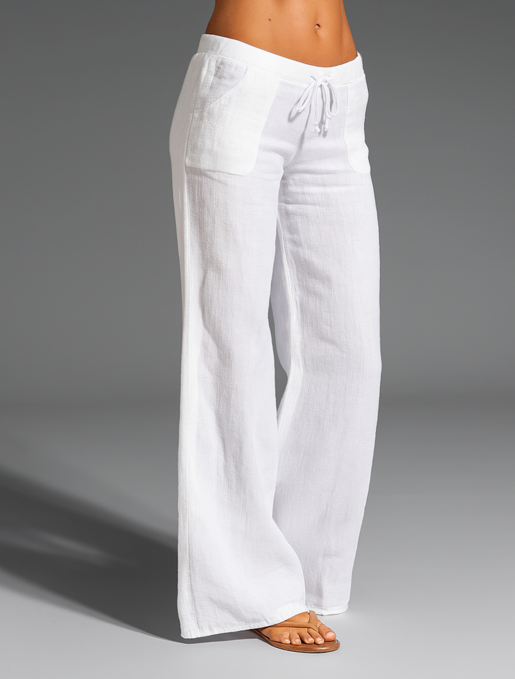 Lavinia drawstring wide-leg pants