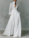Maribel stand collar maxi shirt dress
