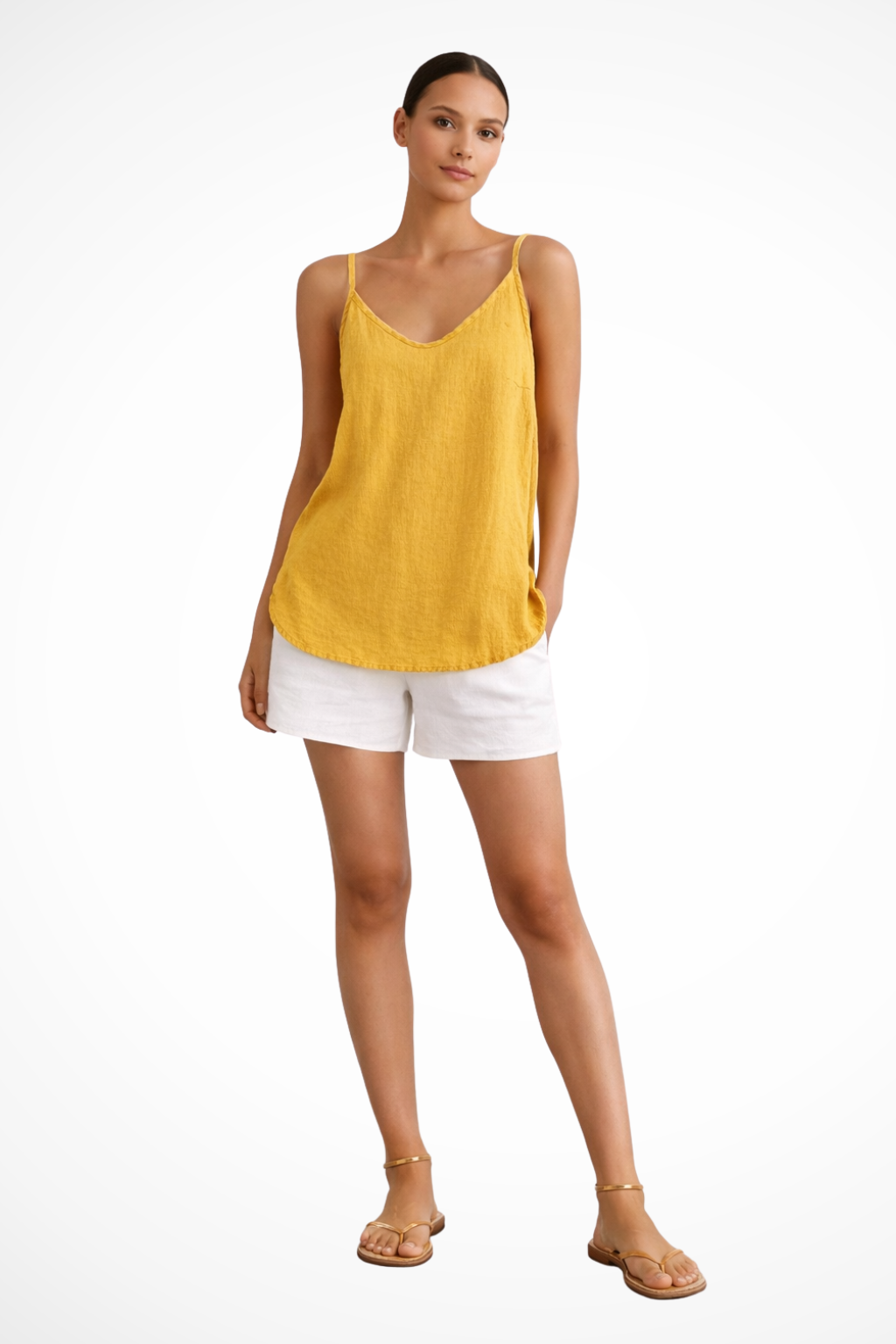 Noelle v-neck strappy cami top