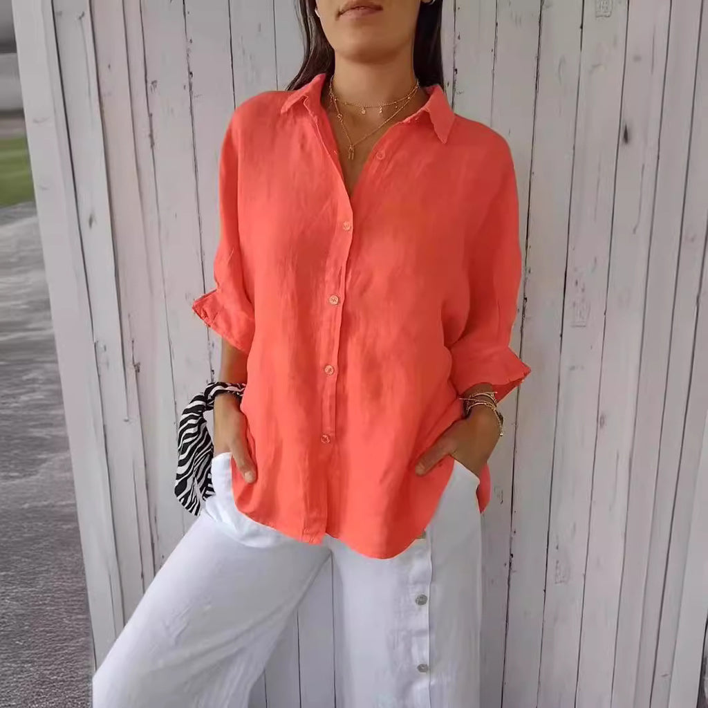 Linen Long Sleeve Shirt #1