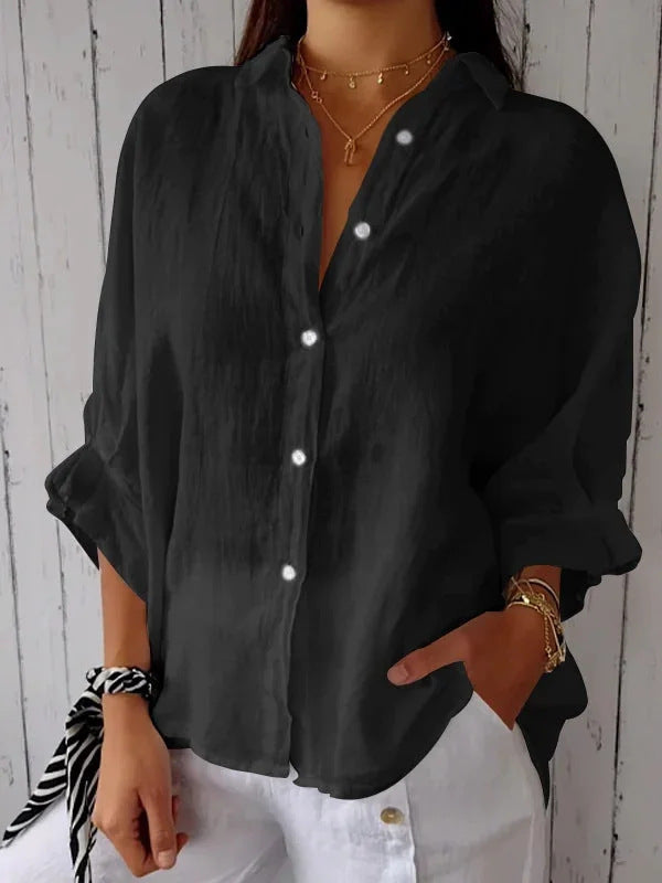 Linen Long Sleeve Shirt #1