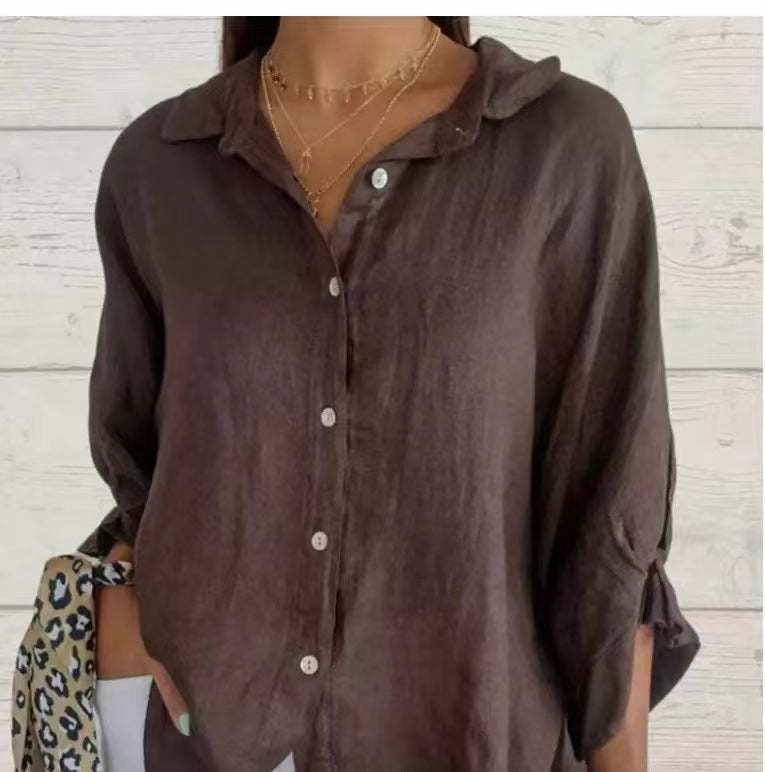 Linen Long Sleeve Shirt #1