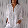 Linen Long Sleeve Shirt #1