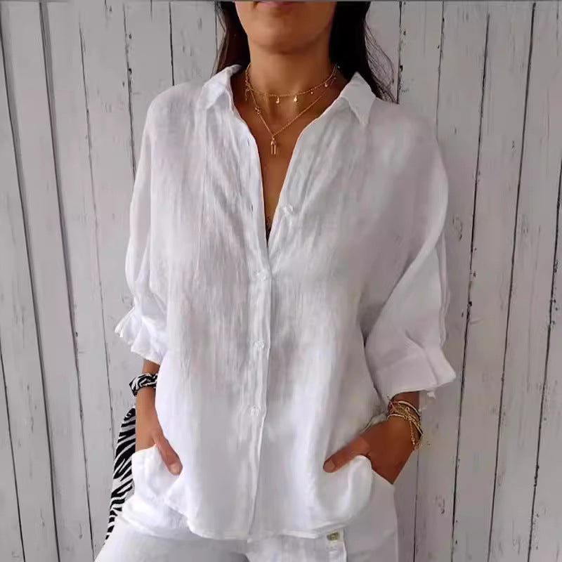 Linen Long Sleeve Shirt #1