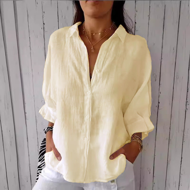 Linen Long Sleeve Shirt #1
