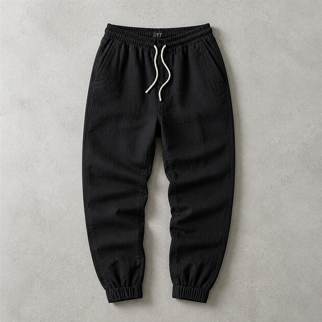 Philippa drawstring cuffed jogger pants