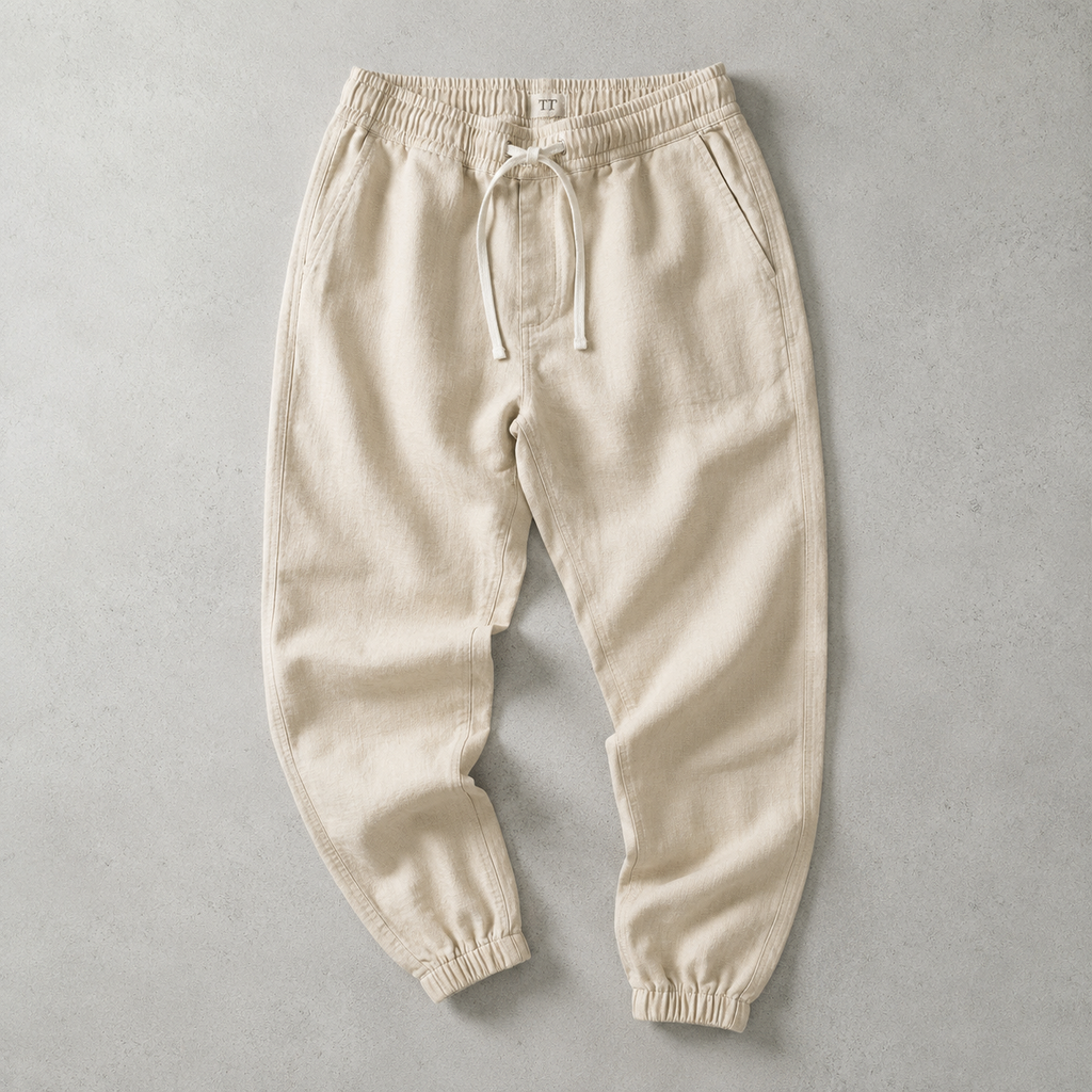 Philippa drawstring cuffed jogger pants