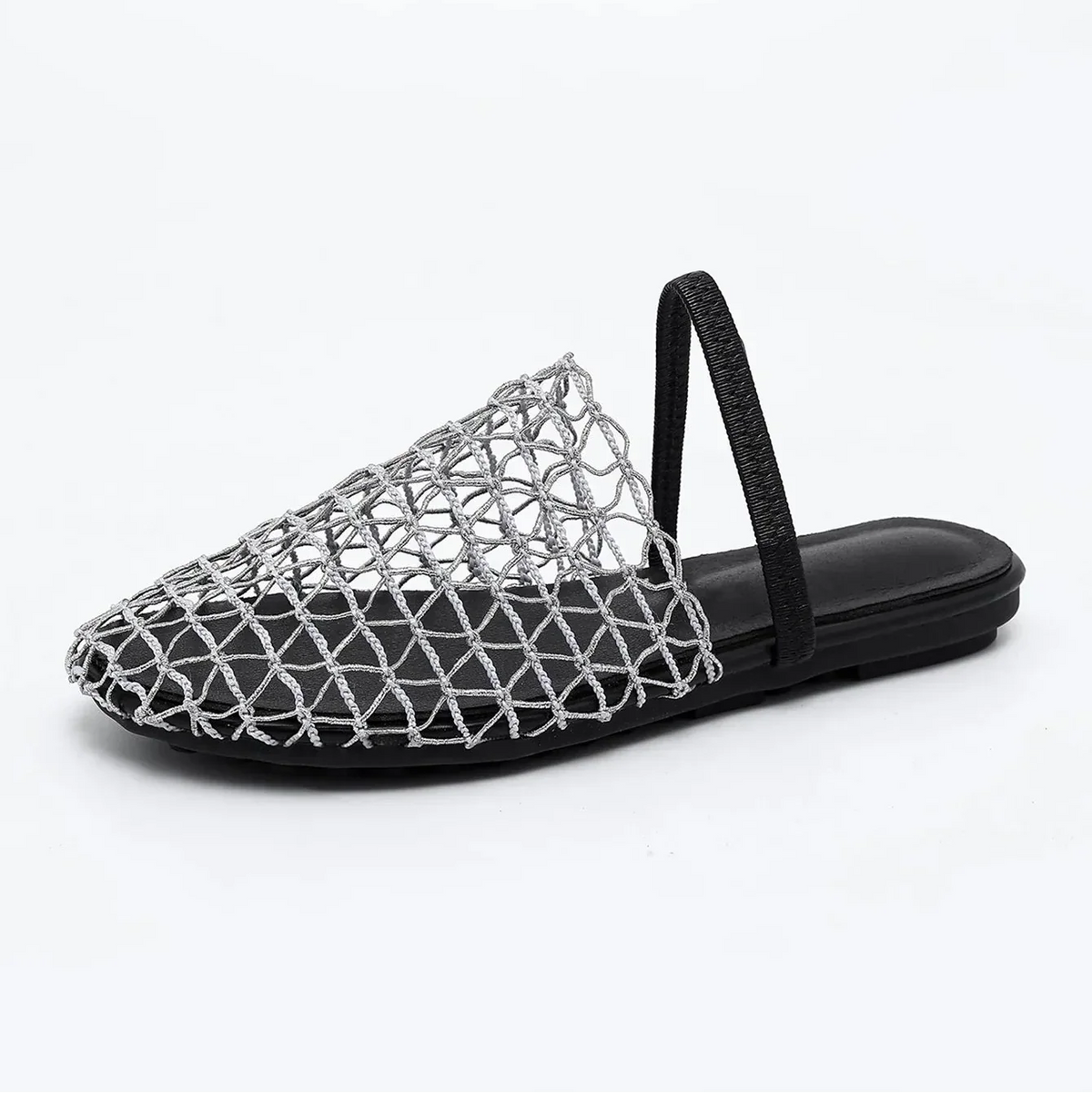 Summer Mesh Mule Sandals | Women's Woven Slip-On Sandals